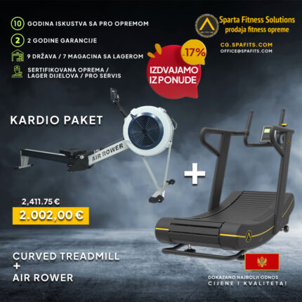 Kardio paket – Air Rower + Curved Treadmill